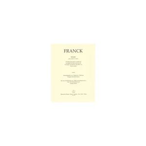 Bärenreiter Franck Sonate Flöte