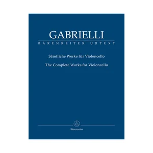 Bärenreiter Gabrielli Werke für Cello