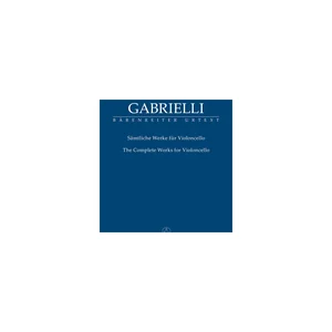 Bärenreiter Gabrielli Werke für Cello