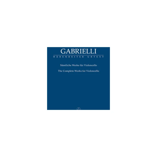 Bärenreiter Gabrielli Werke für Cello