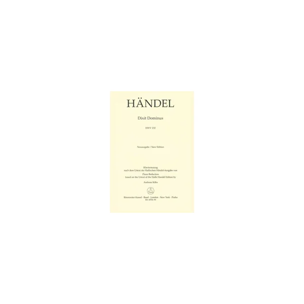 Bärenreiter Händel Dixit Dominus