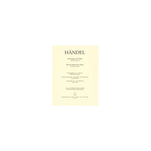 Bärenreiter Händel Elf Sonaten für Flöte