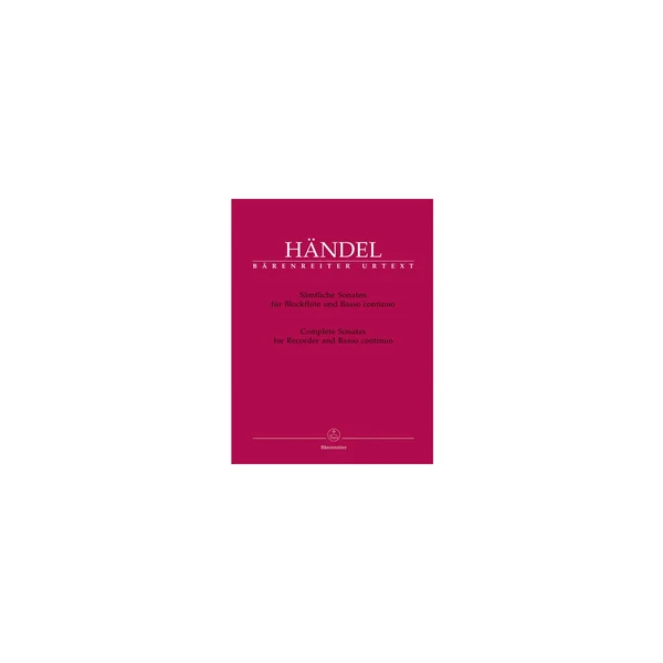 Bärenreiter Händel Sämtliche Sonaten Flöte