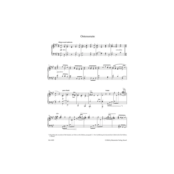 Bärenreiter Hensel Ostersonate