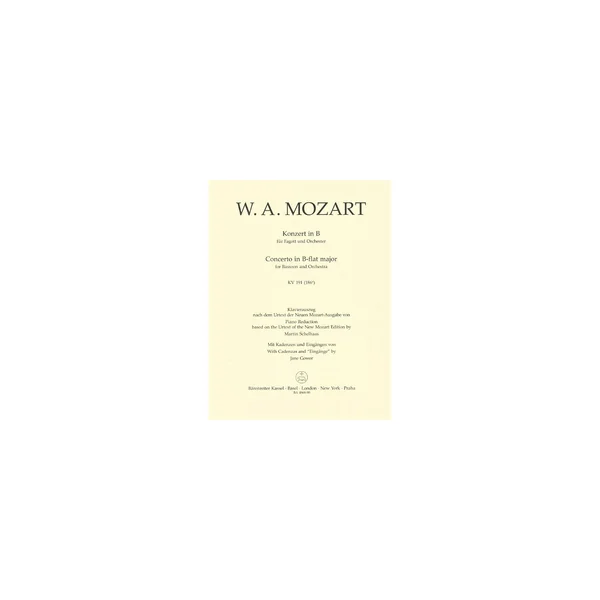 Bärenreiter Mozart Fagottkonzert KV 191