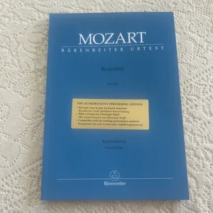 Bärenreiter Mozart Requiem KV626