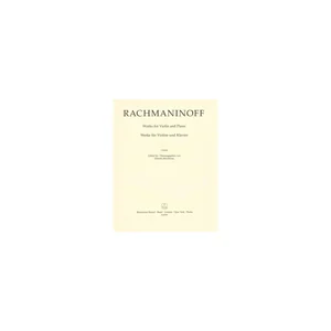 Bärenreiter Rachmaninow Werke für Violin