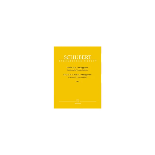Bärenreiter Schubert Sonate D 821 Viola