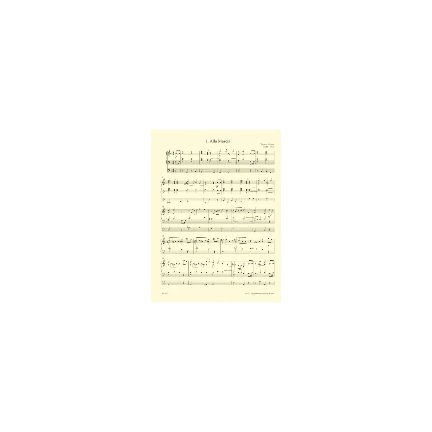 Bärenreiter Sonntagsorgel 1