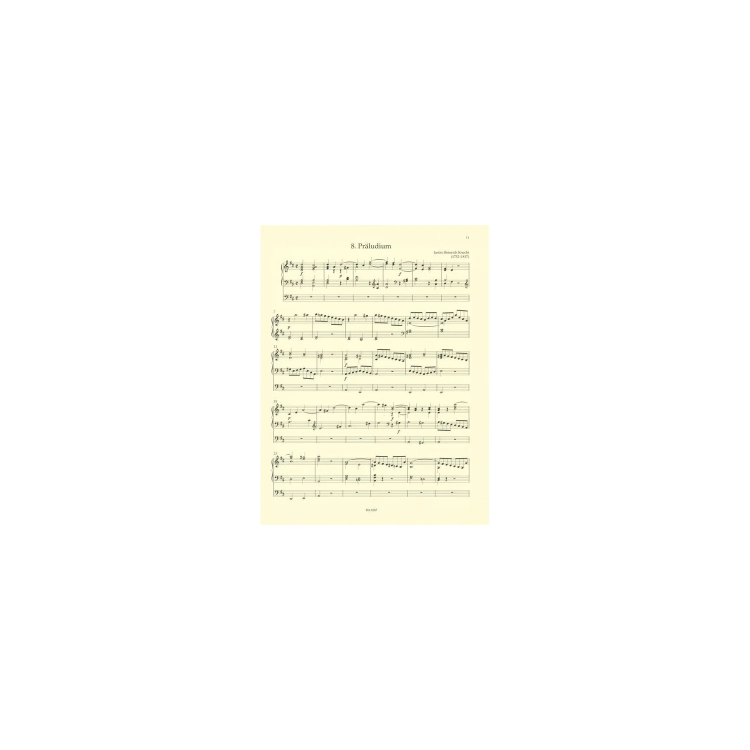 Bärenreiter Sonntagsorgel 1