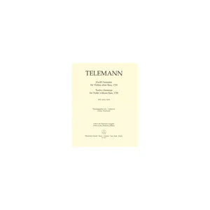 Bärenreiter Telemann 12 Fantasien Violin