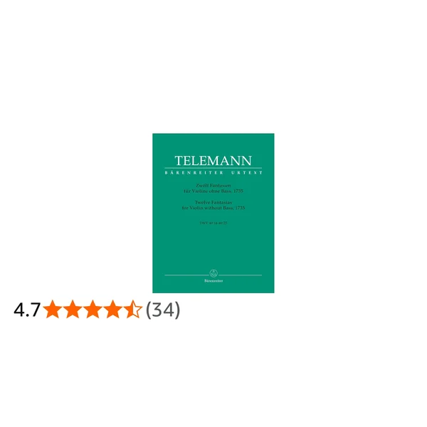 Bärenreiter Telemann 12 Fantasien Violin