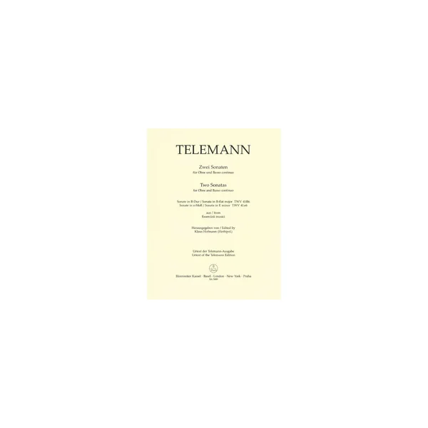 Bärenreiter Telemann Zwei Sonaten Oboe