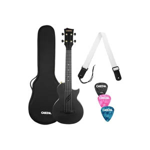 Cascha Carbon Concert Ukulele Set BK