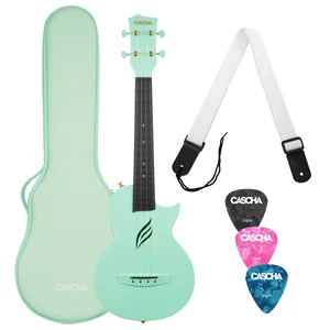 Cascha Carbon Concert Ukulele Set Min
