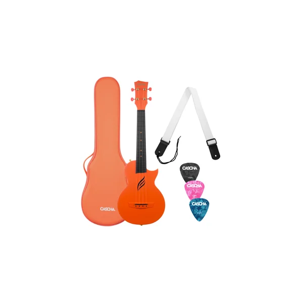 Cascha Carbon Concert Ukulele Set ORG