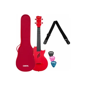 Cascha Carbon Concert Ukulele Set RD