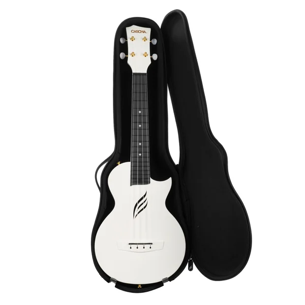 Cascha Carbon Concert Ukulele Set WH