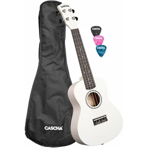 Cascha Concert Uke Linden Set WHT