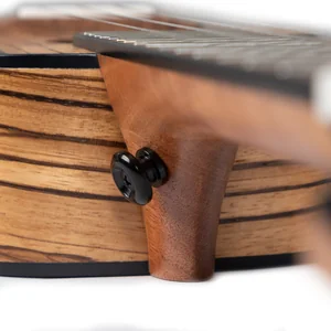Cascha Concert Ukulele Zebra Wood