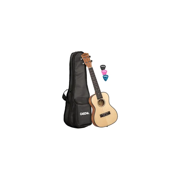 Cascha Premium Concert Uku Solid Top