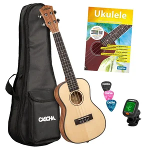 Cascha Premium Concert Uku Solid Top
