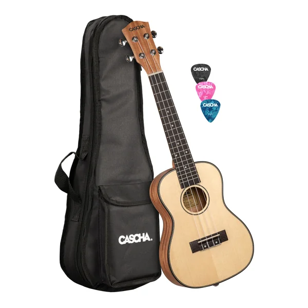 Cascha Premium Concert Uku Solid Top