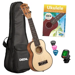 Cascha Premium Soprano Uku Solid Top