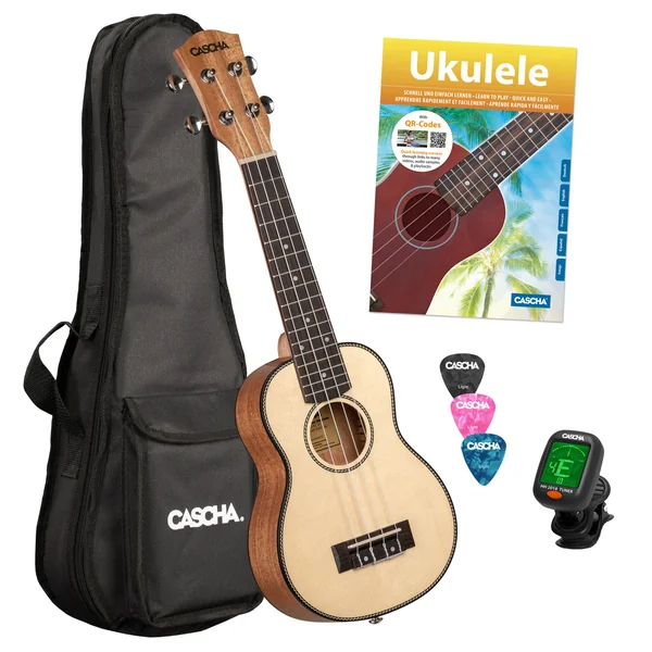 Cascha Premium Soprano Uku Solid Top