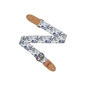Cascha Ukulele Strap Blue Twigs Veg