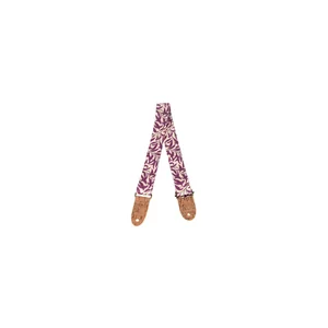 Cascha Ukulele Strap Mauve Leaves Veg