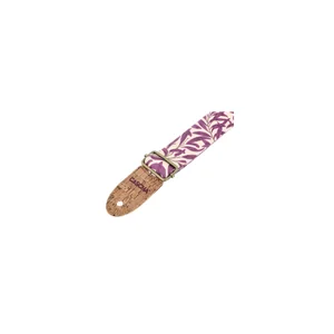 Cascha Ukulele Strap Mauve Leaves Veg