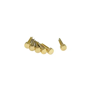 dAndrea Bridge Pins Solid Brass Flat