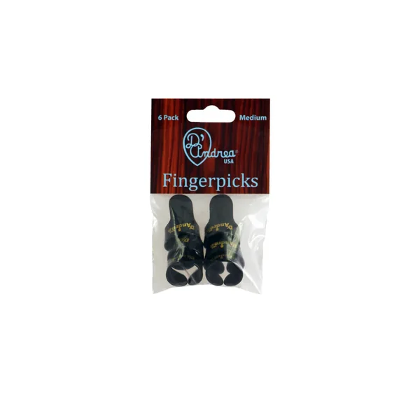 dAndrea Fingerpick Set Medium Black