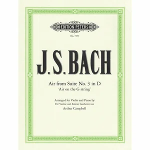 Edition Peters Bach Air D-Dur Violin/Piano