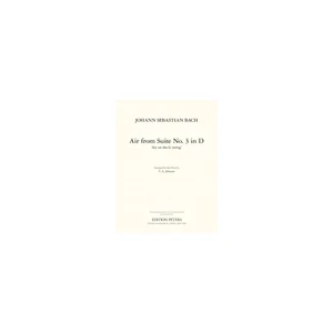 Edition Peters Bach Air Suite Nr.3 Klavier