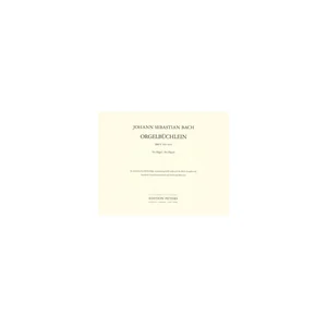 Edition Peters Bach Choralvorspiele