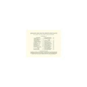 Edition Peters Bach Choralvorspiele