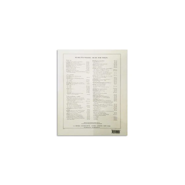 Edition Peters Bach Sonaten und Partiten