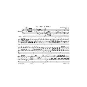 Edition Peters Bach Toccata Und Fuge BWV 565