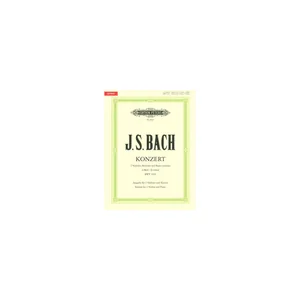 Edition Peters Bach Violinkonzert BWV 1043