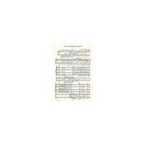 Edition Peters Brahms Ein deutsches Requiem