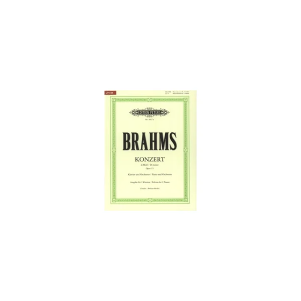 Edition Peters Brahms Klavierkonzert Nr. 1
