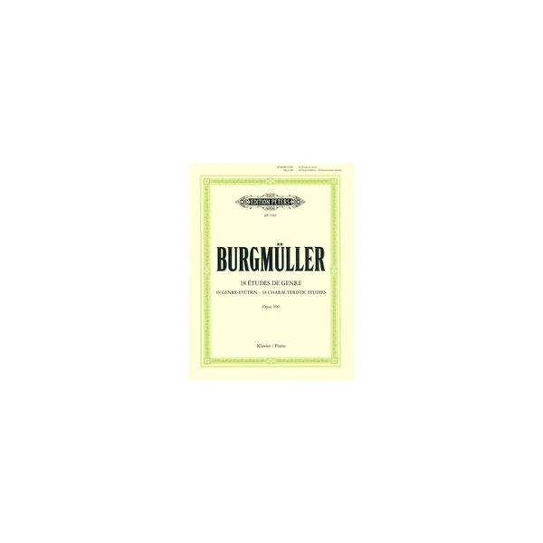 Edition Peters Burgmüller 18 Etüden op. 109