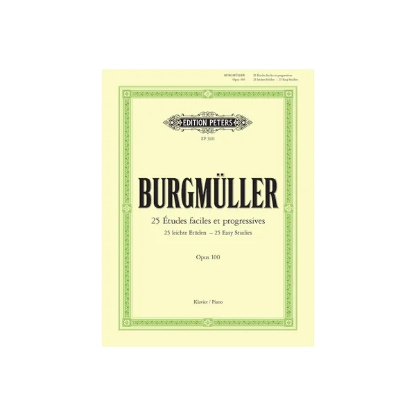 Edition Peters Burgmüller 25 leichte Etüden