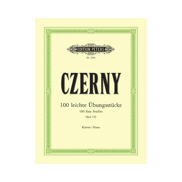 Edition Peters Czerny 100 leichte Übungsstück