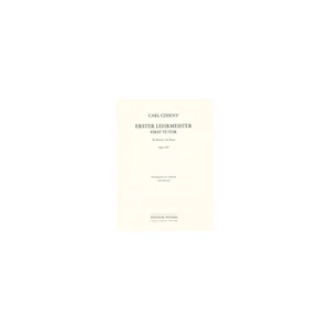 Edition Peters Czerny Erster Lehrmeister