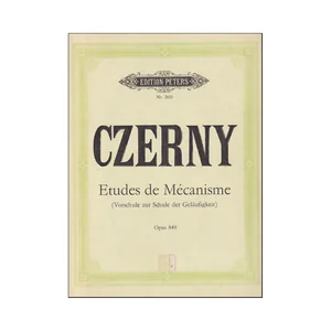 Edition Peters Czerny Études de Mécanisme