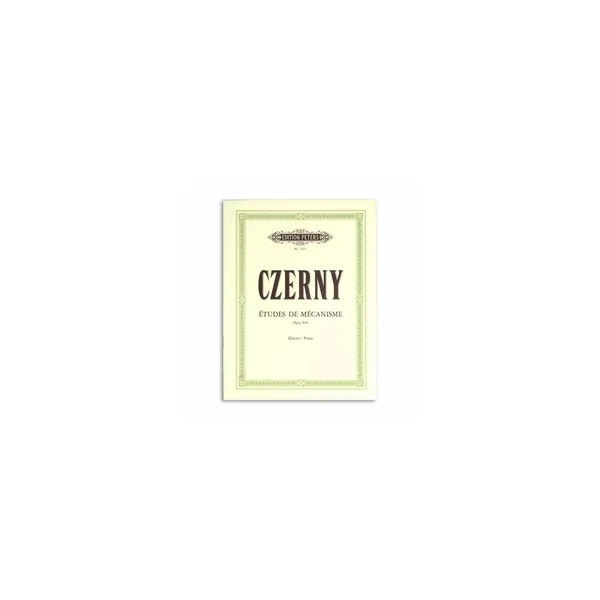 Edition Peters Czerny Études de Mécanisme