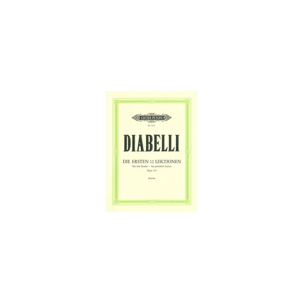Edition Peters Diabelli Erste 12 Lektionen